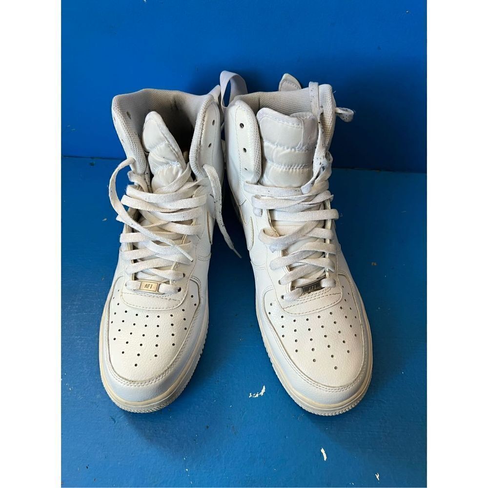 Nike Air Force 1 Mens Size 11 High Top Shoes White 315121-115 GREAT CONDITION